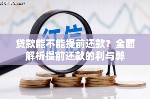 丹棱贷款能不能提前还款？全面解析提前还款的利与弊