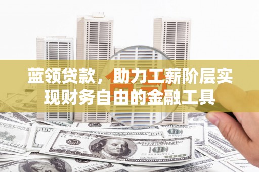 丹棱蓝领贷款，助力工薪阶层实现财务自由的金融工具